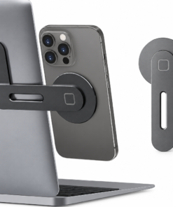 Foldable Magnetic Side Phone Mount for Laptops & Monitors