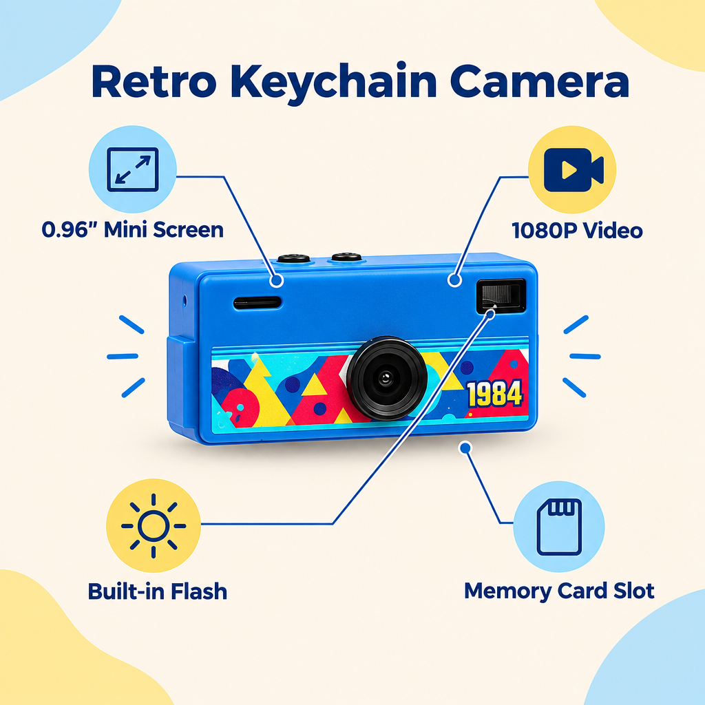 Keychain camera features