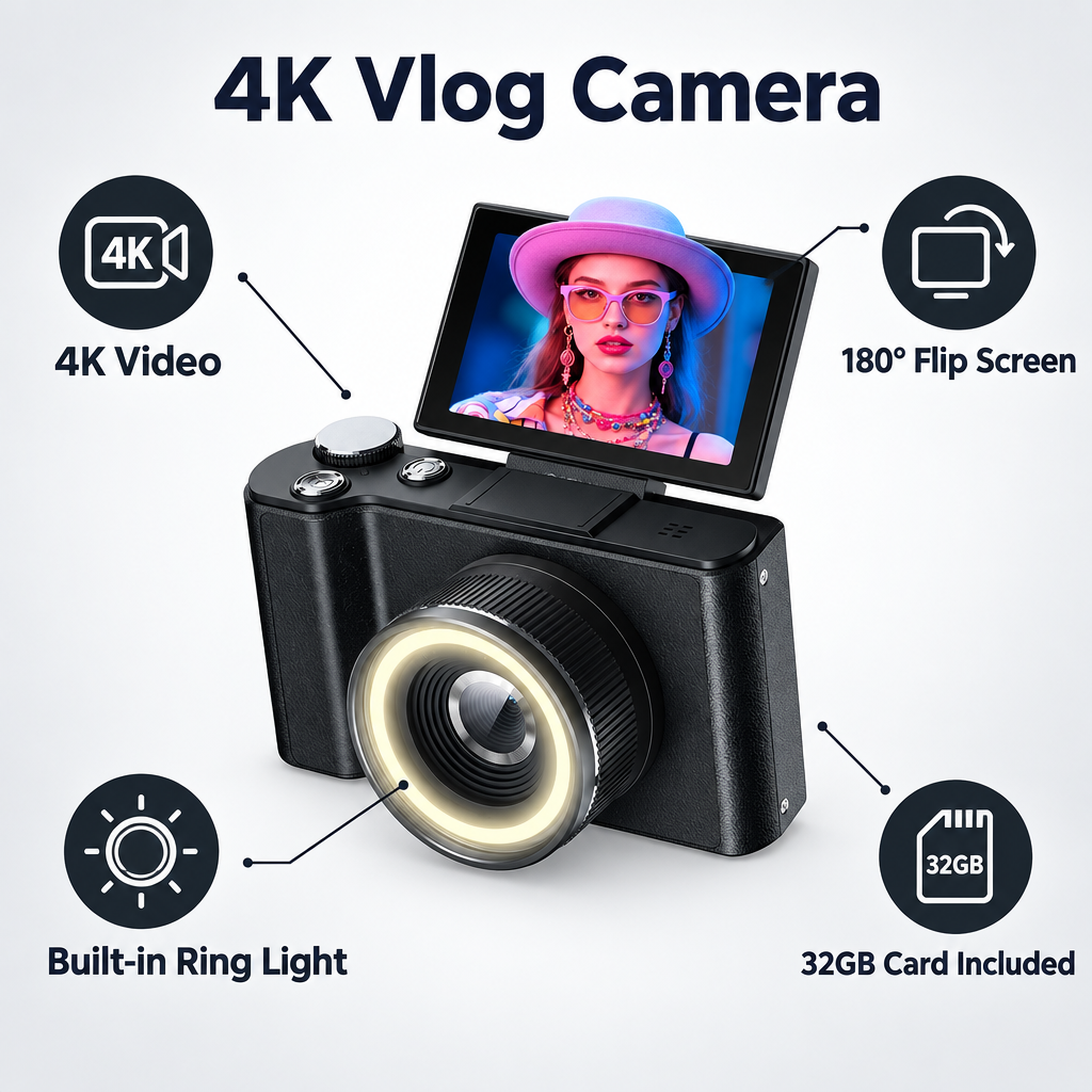 4K vlog camera features