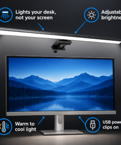 LED Monitor Light Bar with Adjustable Brightness