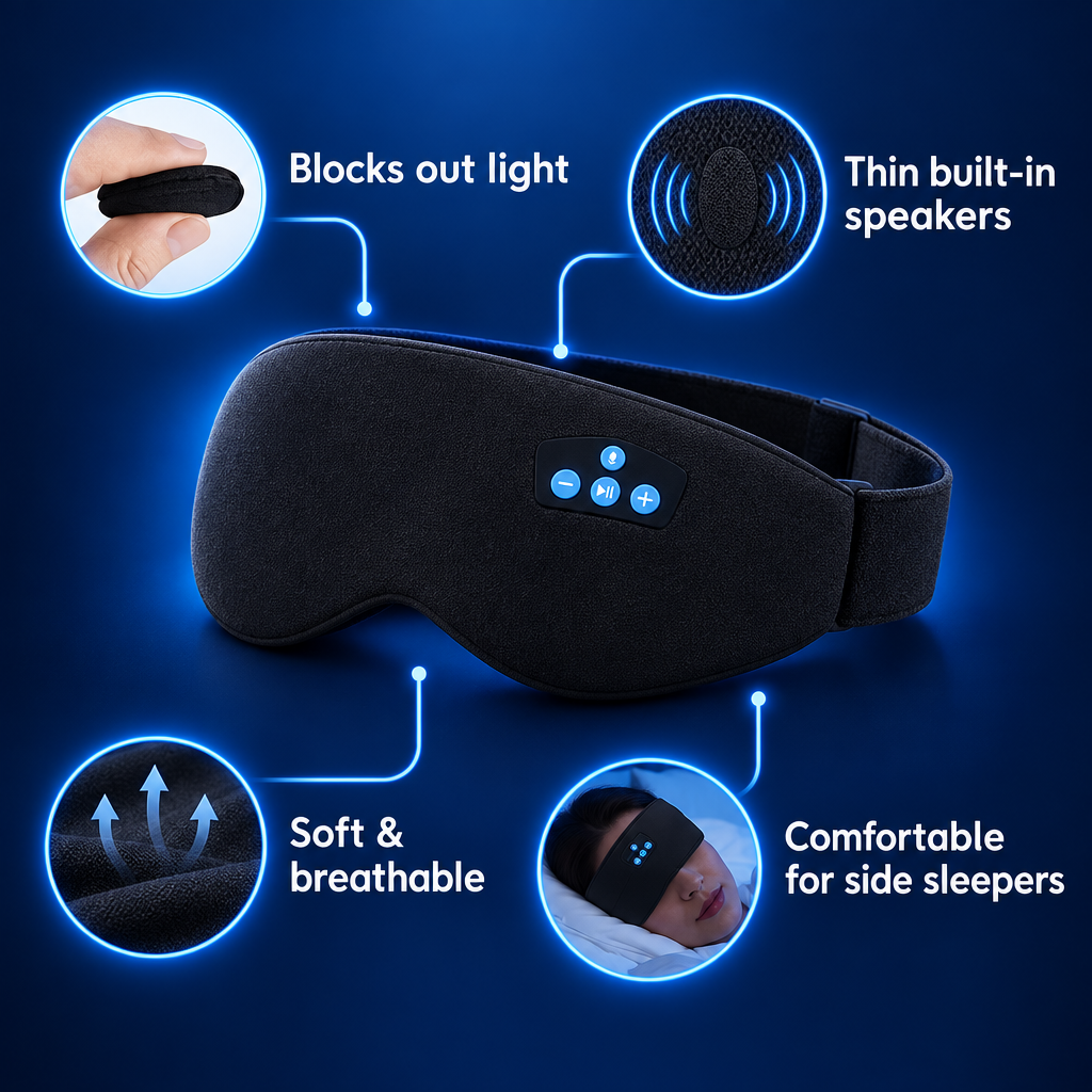 Bluetooth Sleep Mask Headphones